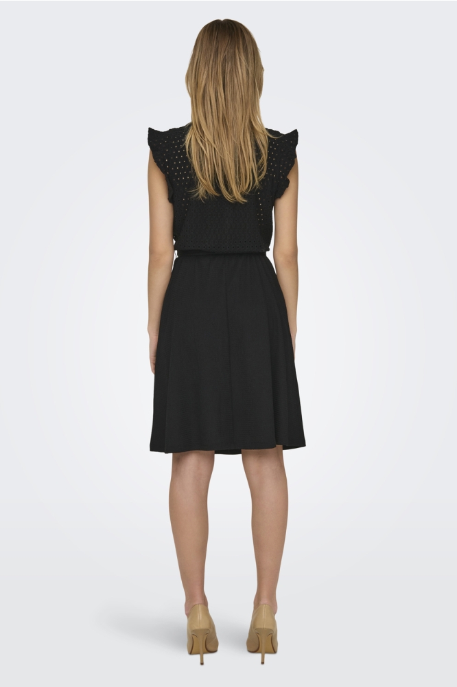 ONLELISA S/L V-NECK DRESS CS JRS 15322222 BLACK